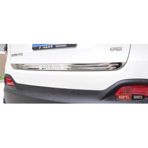 Kia Sorento UM 2015-2020 хром накладка на кромку задней двери с лого SS - 2015