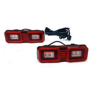 Land Rover Defender L663 2020+ задние LED вставки в задний бампер красные NS