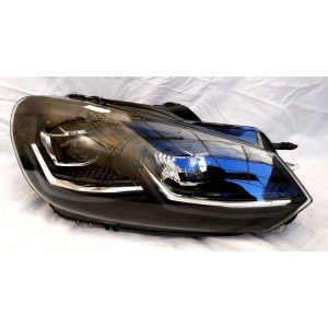 Volkswagen Golf 6 оптика передняя черная стиль Golf 7.5 FULL LED 1 линза RSU