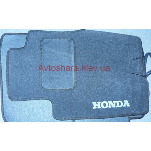 Коврики текстильные Honda CR-V 2007-2012 серые ручная КПП