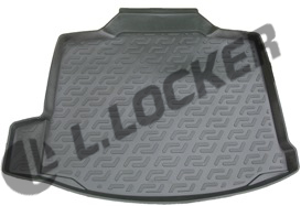 Килимок в багажник Chevrolet Malibu седан (11-) твердий L.Locker