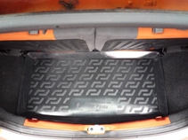 Коврик в багажник Fiat Panda (04-) полиуретан (резиновые) L.Locker