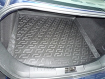 Килимок в багажник Ford Focus II седан (05-) поліуретан (гумові) L.Locker