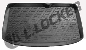 Килимок в багажник Hyundai I20 (09-) поліуретан (гумові) L.Locker