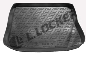 Килимок у багажник Kia Ceed хетчбек 2006-2012 поліуретан (гумові) L.Locker