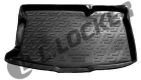 Коврик в багажник Mazda 2 хетчбек (08-) полиуретан (резиновые) L.Locker
