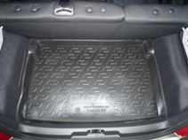 Коврик в багажник Peugeot 207 НВ (06-) полиуретан (твердые) L.Locker