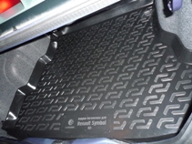 Килимок в багажник Renault Symbol (02-) поліуретан (гумові) L.Locker