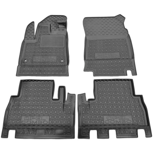 Коврики в салон OPEL Combo (2019>) TOP (c подлокотником) резиновый - AvtoGumm