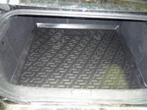 Коврик в багажник Peugeot 407 седан (04-) - (пластиковый) Лада Локер