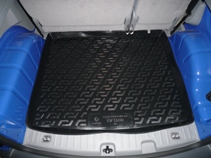 Коврик в багажник Volkswagen Caddy (04-) - твердый Лада Локер