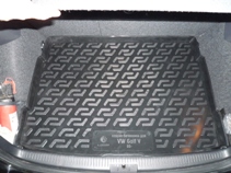 Коврик в багажник Volkswagen Golf 5 хетчбек 2003-2008 - твердый Лада Локер