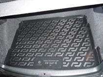 Коврик в багажник Volkswagen Golf 6 хетчбек 2008-2012 полиуретан (резиновые) - Лада Локер