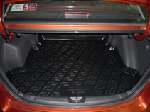 Коврик в багажник Kia Cerato седан (2009-2012) полиуретан (резиновые) - Лада Локер