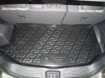 Килимок у багажник Kia Soul 2009-2014 luxe поліуретан (гумові) - Лада Локер