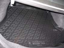 Коврик в багажник Nissan Tiida седан (07-) полиуретан (резиновые) - Лада Локер