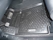 Коврики в салон Honda Pilot (08-) полиуретан (резиновые) комплект Lada Locker