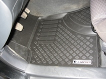 Килимки в салон для Тойота Avensis (03-08) поліуретан (гумові) комплект Lada Locker