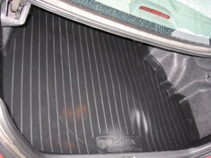 Коврик в багажник для Тойота Camry седан (01-06) полиуретан (резиновые) - Лада Локер