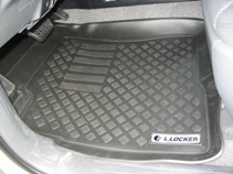 Коврики в салон для Тойота Land Crui Pra (02-) полиуретан (резиновые) комплект Lada Locker