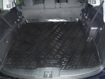Коврик в багажник Honda Pilot 5мест (08-) полиуретан (резиновые) - Лада Локер
