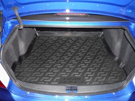 Килимок в багажник Lifan Breez (520) седан (06-) (пластиковий) Lada Locker