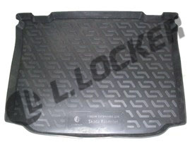 Коврик в багажник Skoda Roomster (06-) - (пластиковый) Лада Локер
