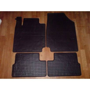 Гумові килимки NISSAN MICRA 2010 чорні 4 шт - Petex