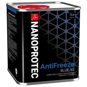 Синий антифриз Nanoprotec Antifreeze Blue-80. Купить антифриз синий Нанопротек.