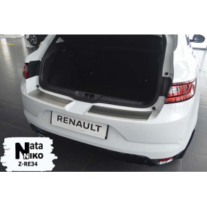 Накладки на бампер з загином Renault MEGANE IV 5D 2015- NataNiko