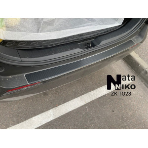 Бампер с загибом карбон для Тойота RAV-4 V *2018- - NataNiko