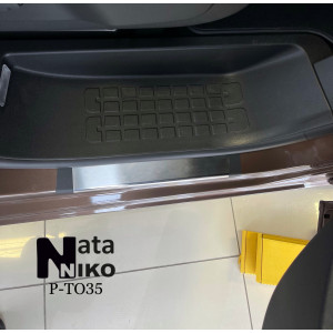 Накладки на пороги для Тойота PROACE 2016- 4 шт на метал Premium NataNiko