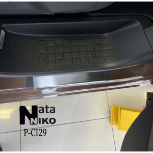 Накладки на пороги Citroen SPACETOURER 2017- 4 шт на метал Premium NataNiko