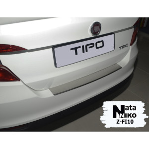 Накладки на бампер с загибом Fiat TIPO 4D 2016- NataNiko