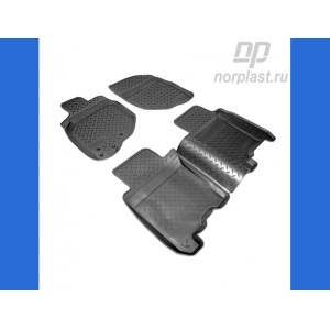 Коврики Honda Jazz (04-) резиновые Norplast