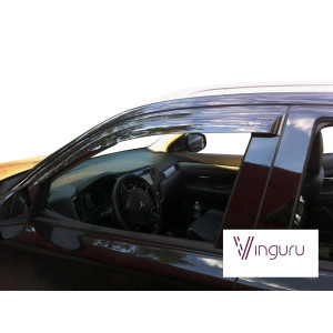 Дефлекторы окон Mitsubishi Outlander NEW 2012-2015 накладные скотч комплект 4 шт., Vinguru