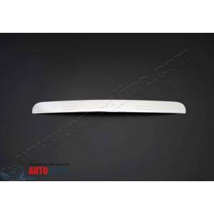 Peugeot 207 Нак-ка над номером на багажник (нерж.) - с надписью