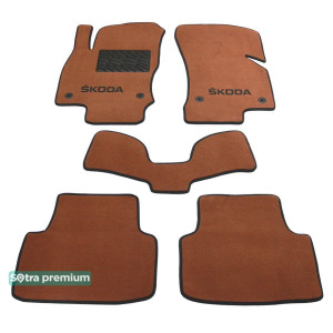 Двошарові килимки для Skoda Octavia (5E) (mkIII) 2013 → 10mm Terracot Sotra Premium