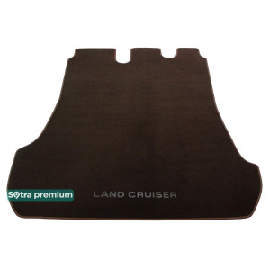 Килимок в багажник текстиль для Тойота Land Cruiser (J200) (5-місць.) 2016 → 10mm Chocolate Sotra Premium