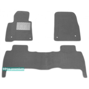 Двошарові килимки Grey для Тойота Land Cruiser (1-2 ряд) (J200) 2007-2012 Sotra Premium 10mm