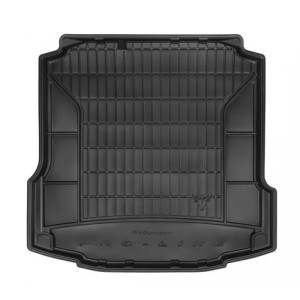Резиновый коврик в багажник  для Skoda Rapid (лифтбек); Seat Toledo (mkIV) 2012→ (без доп. грузовой полки)(без боковых ниш)(багажник) Frogum
