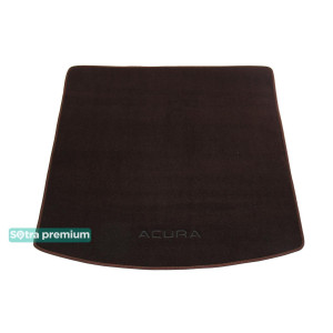 Двухслойные коврики в багажник для Acura MDX (mkIII)(сложенный 3 ряд)(багажник) 2014→ Chocolate Sotra Premium 10mm
