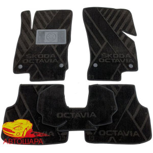 Коврики текстильные SKODA Octavia A7 2013-2020 в салон - композитные - Avto-Tex (Avto Gumm)