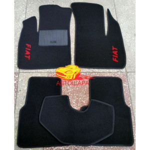 Коврики текстильные FIAT DOBLO с 2000-2010 черные в салон