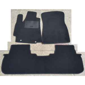 Коврики текстильные для Тойота HIGHLANDER с 2007 черные в салон