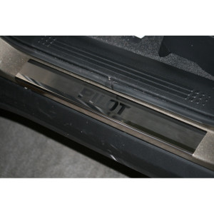 Накладки на внутр. пороги з логотипом "Новлайн" (компл.4шт.) замість пласт. "Honda Pilot" 2009- - Novline