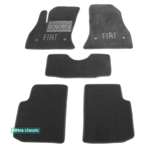 Двухслойные коврики Fiat 500L 2013→ - Classic 7mm Grey Sotra