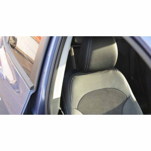 Авточехлы для HYUNDAI IX35 (New Tucson) с 2010г - кожзам + алькантара - Leather Style MW Brothers