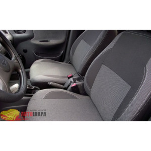 Чохли на сидіння авто для Daewoo Lanos 2005- Classic Style сіра або червона нитка - MW Brothers