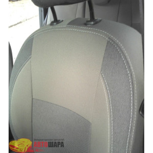 Чохли на сидіння авто для RENAULT Logan C New 2012- Classic Style сіра або червона нитка - MW Brothers